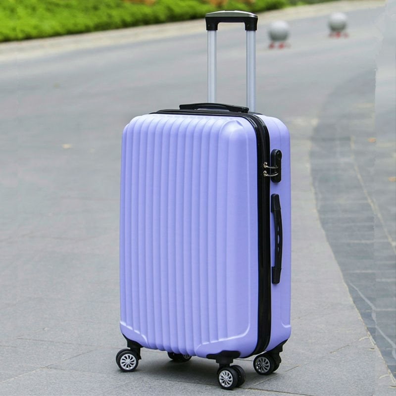 Куфар за пътуване с въртящи се колела, унисекс, ABS материал, цип откриване, обикновен комбиниран заключващ механизъм