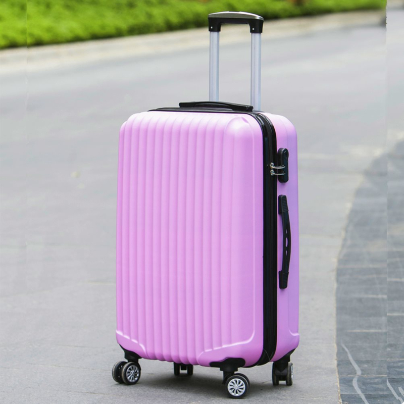Куфар за пътуване с въртящи се колела, унисекс, ABS материал, цип откриване, обикновен комбиниран заключващ механизъм