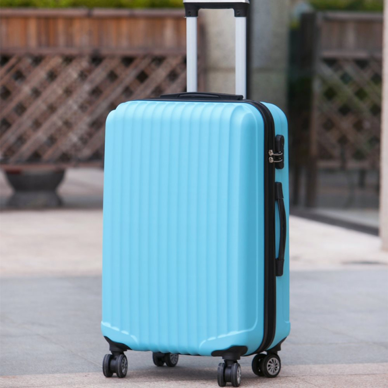 Куфар за пътуване с въртящи се колела, унисекс, ABS материал, цип откриване, обикновен комбиниран заключващ механизъм