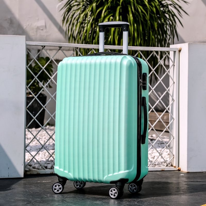 Куфар за пътуване с въртящи се колела, унисекс, ABS материал, цип откриване, обикновен комбиниран заключващ механизъм