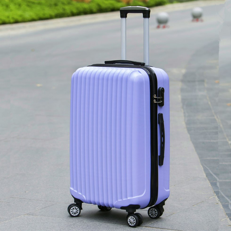 Куфар за пътуване с въртящи се колела, унисекс, ABS материал, цип откриване, обикновен комбиниран заключващ механизъм