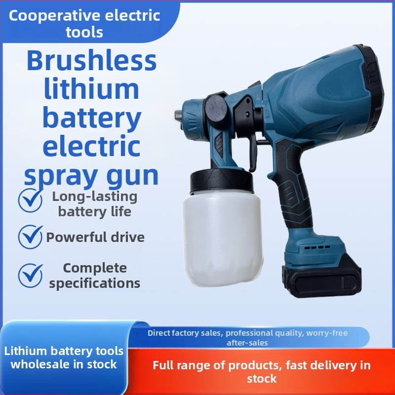 Ručni bežični električni pištolj za prskanje s Li baterijom, višenamjenski i prenosni, 110 V, za kućnu dekoraciju, njegu automobila, industrijsku proizvodnju i održavanje vrta