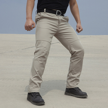 Мъжки външни тактически панталони – еластични софтшел, издръжливи, военен стил, за зима, пролет и есен