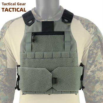 Тактически жилет с бързо освобождаване FCSK2.0 – полеви жилет от памучен бленд, дишащ, водоустойчив, износоустойчив и ветроустойчив, унисекс