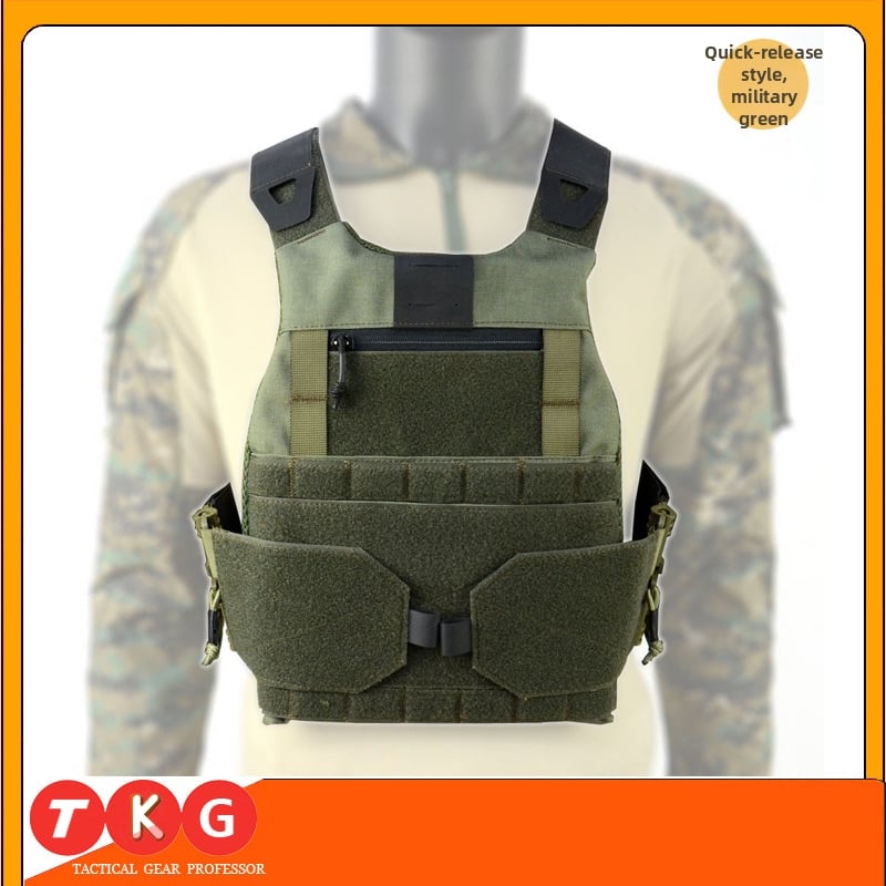 Тактически жилет с бързо освобождаване FCSK2.0 – полеви жилет от памучен бленд, дишащ, водоустойчив, износоустойчив и ветроустойчив, унисекс