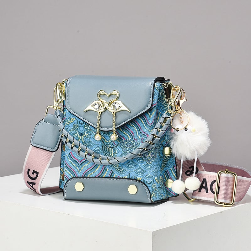 Indulge телефонна кроссбоди чанта, PU материал, вертикална квадратна форма, градска простота, пролет 2025