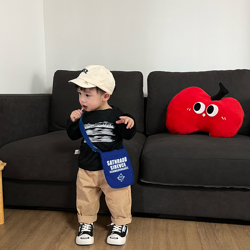 Platnena mini torbica za ramena za djecu — unisex, lagana, proširiva, pogodna za vrtić