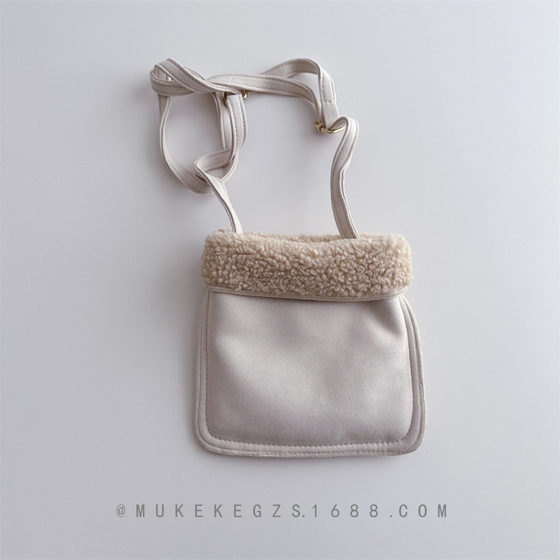 Dječja crossbody torba od velura, unisex, za predškolsku dob, zima 2025, dječji i sladak stil