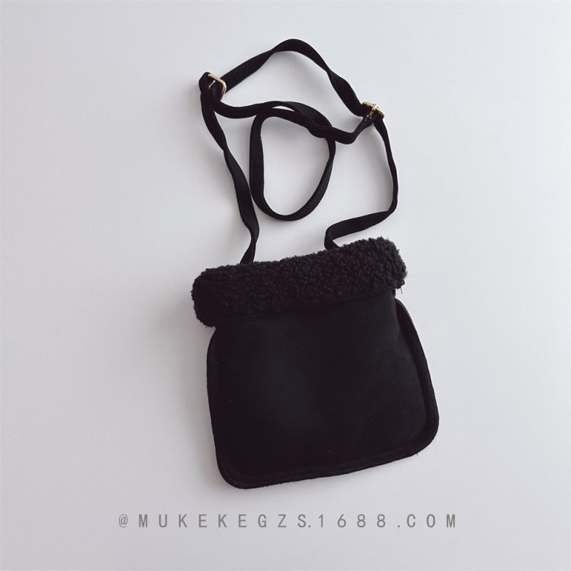 Dječja crossbody torba od velura, unisex, za predškolsku dob, zima 2025, dječji i sladak stil