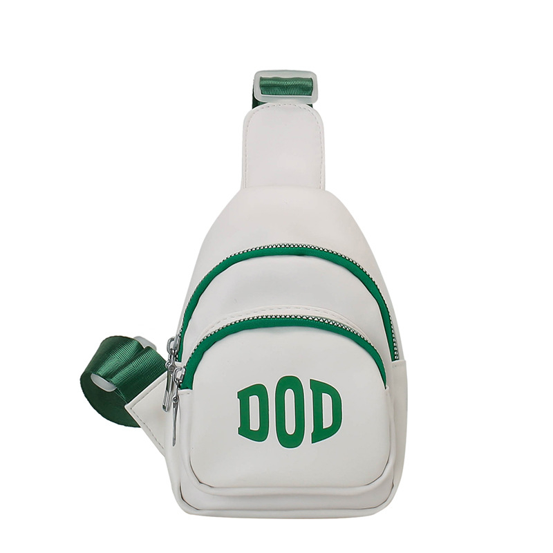 Детска презрамна чанта с буквен принт, нейлон, подплата полиестер, ултра лека, разширяема, подходяща за детска градина