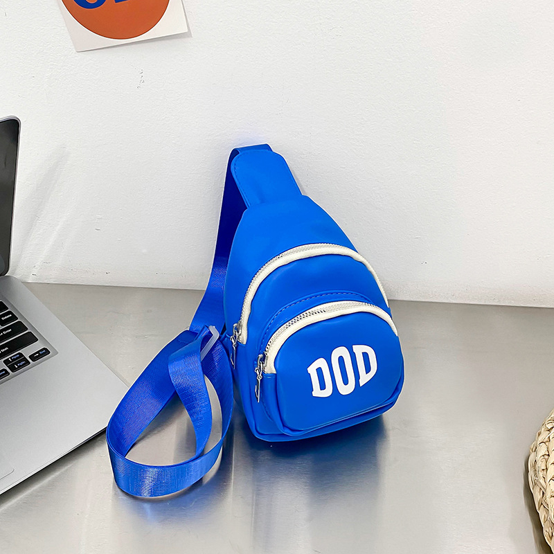 Детска презрамна чанта с буквен принт, нейлон, подплата полиестер, ултра лека, разширяема, подходяща за детска градина