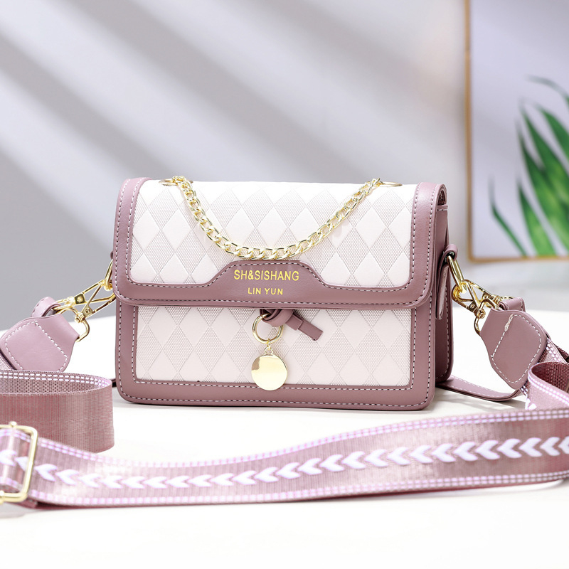 Crossbody torba od PVC materijala, horizontalni kvadratni oblik, zatvaranje na zip, Orange Beans.
