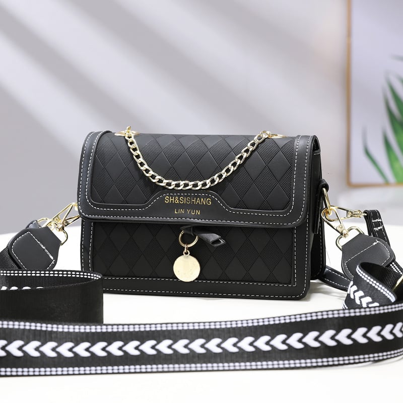 Crossbody torba od PVC materijala, horizontalni kvadratni oblik, zatvaranje na zip, Orange Beans.