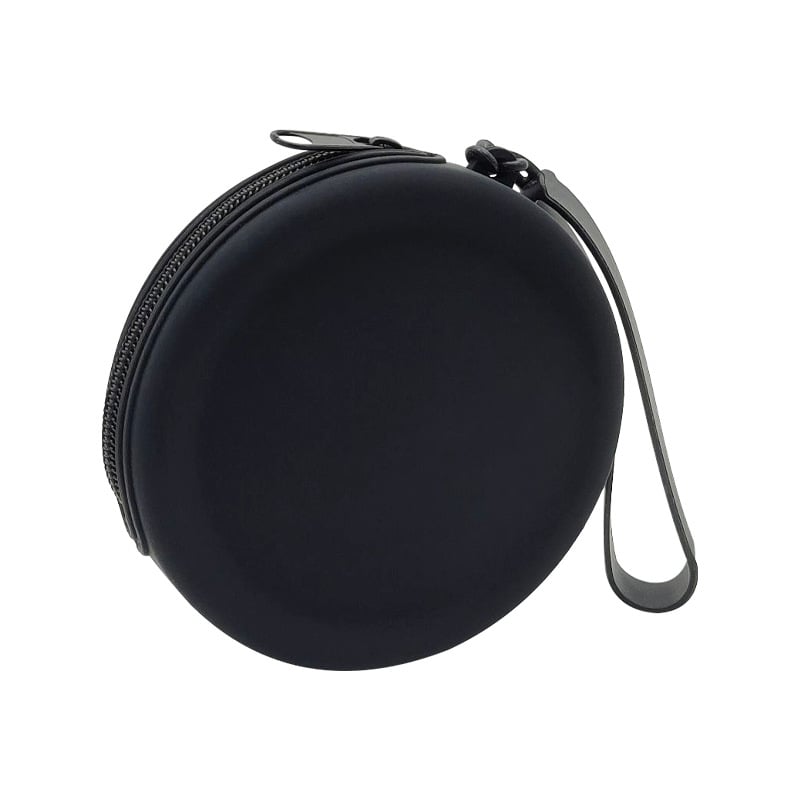 Силиконово портмоне за монети с цип, кръгла форма и ключодържател; вътрешна част за монети, стил градска простота