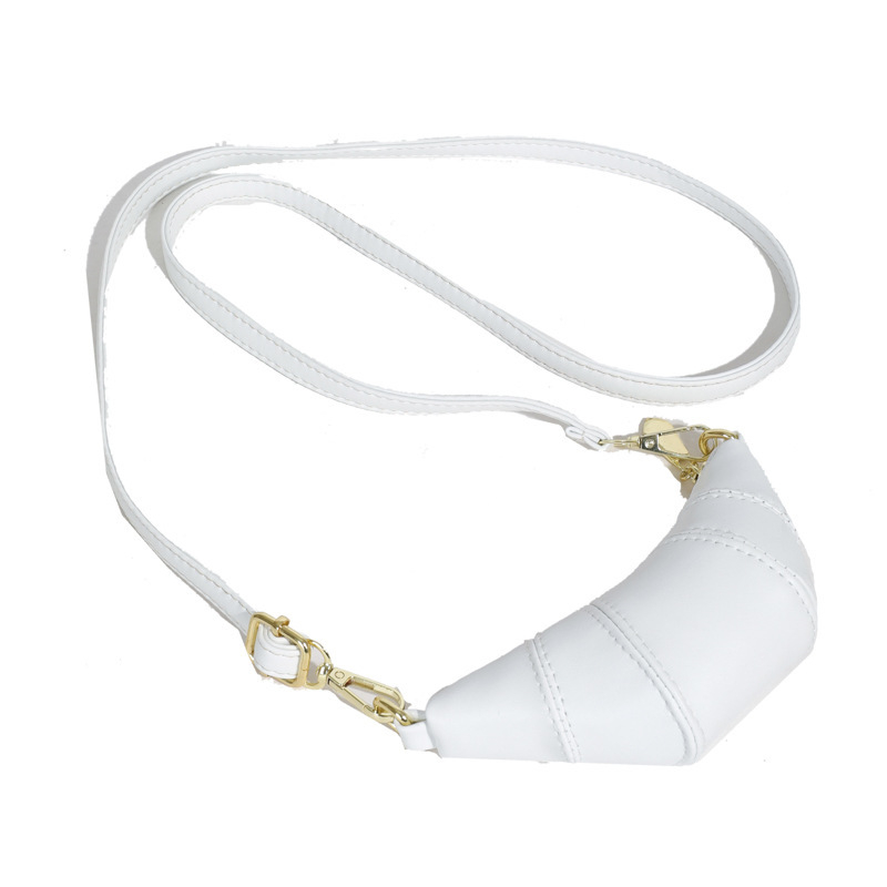 Haonna PU чанта през рамо, форма на рог-дъмплинг; дишаща и износоустойчива; без подплата; модел без шарка; зима 2022