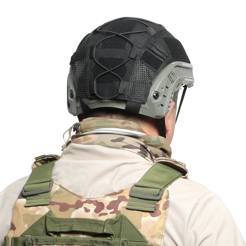 Външно тактическо покривало за каска – найлон, унисекс, камуфлаж с геометричен принт, без подплата, за открити спортове, лято 2022