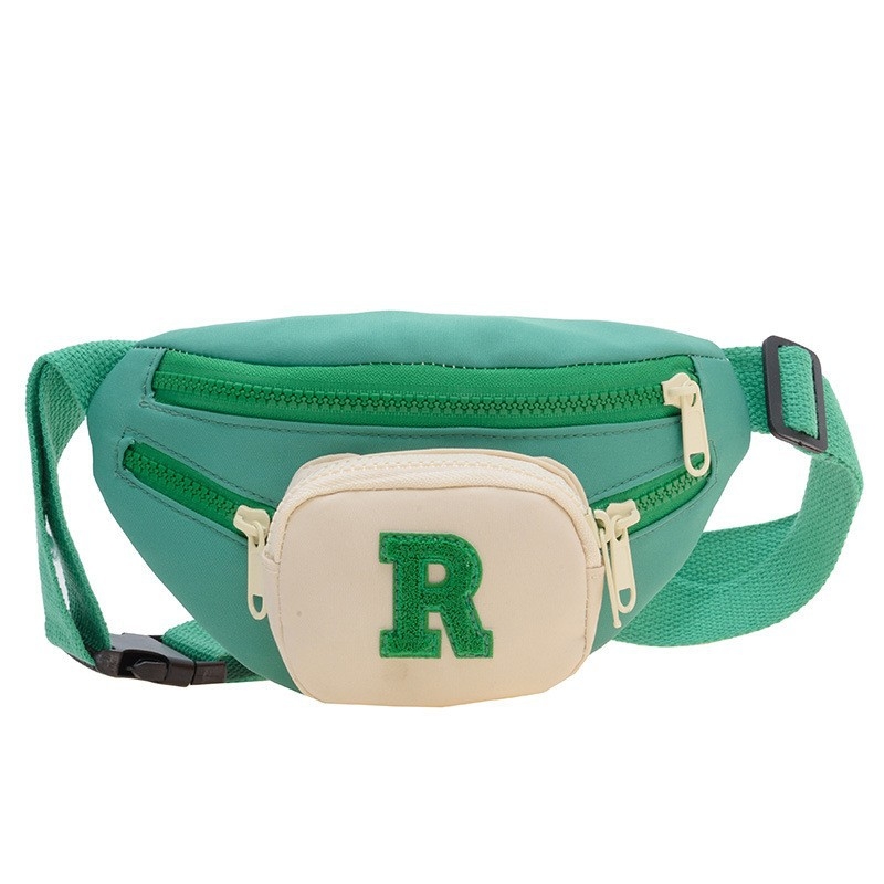 Детска чанта през рамо с карикатурен корейски стил и шарка с букви, нейлон, унисекс за деца в предучилищна възраст, дишаща и износоустойчива