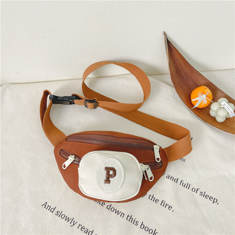 Детска чанта през рамо с карикатурен корейски стил и шарка с букви, нейлон, унисекс за деца в предучилищна възраст, дишаща и износоустойчива