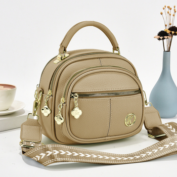 PU ženska crossbody torba s kutijskim oblikom, zatvarač, poliester podstava, laminirani unutarnji džep, jedna naramenica