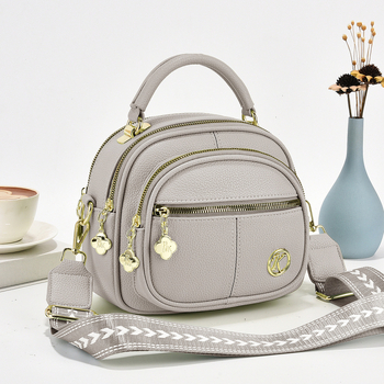 PU ženska crossbody torba s kutijskim oblikom, zatvarač, poliester podstava, laminirani unutarnji džep, jedna naramenica