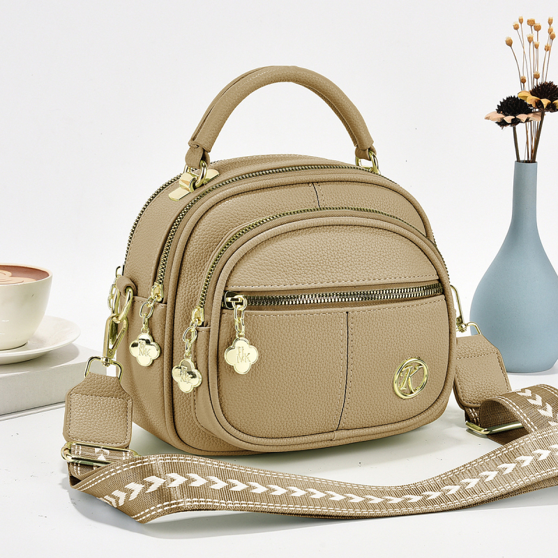 PU ženska crossbody torba s kutijskim oblikom, zatvarač, poliester podstava, laminirani unutarnji džep, jedna naramenica
