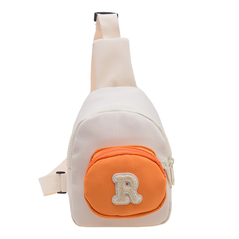 Детска чанта през рамо от найлон с защита срещу кражба, цип за отваряне и вътрешен джоб с цип