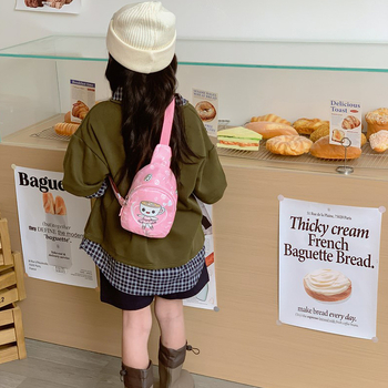 Детска кръстосана чанта за рамо, животински анимационен принт, нейлон, подплата полиестер, ултра лек дизайн, унисекс, подходяща за детска градина