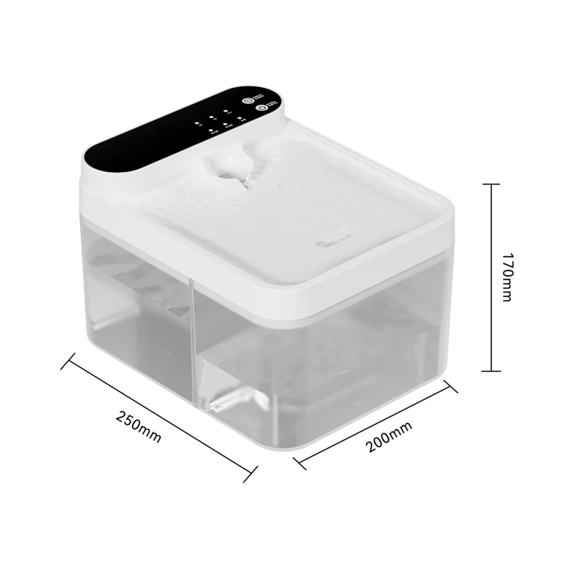 Macska itató, levehető kivitel, Ysj060 modell, tömeg 1250 g, alkalmazás-támogatás nélkül