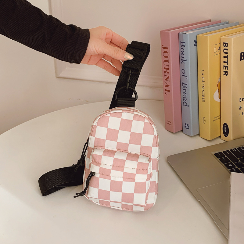 2026 nova trendi mini crossbody torba za djecu, lagana i moderna s kariranim uzorkom