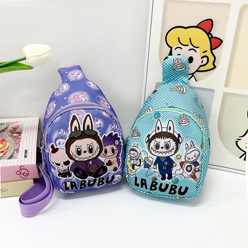 Geantă de piept desen animat pentru copii - Unisex, respirabilă, impermeabilă, nailon, model animal