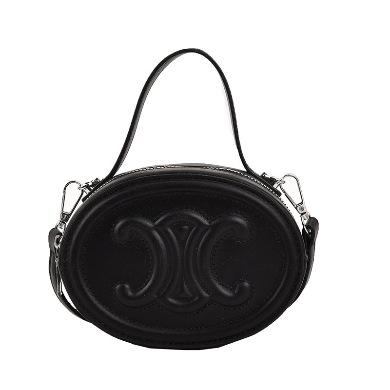 Ženska Arc de Triomphe pig nose okrugla torba, PU koža, sintetička podstava, jednobojni dizajn