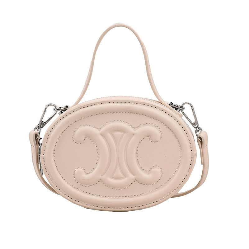 Ženska Arc de Triomphe pig nose okrugla torba, PU koža, sintetička podstava, jednobojni dizajn