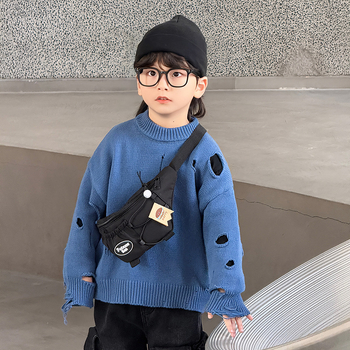 Dječja crossbody torba - najlon s poliesterom, dišuća i otporna na habanje, moderan i kul dizajn, pogodna za svakodnevnu upotrebu u osnovnoj školi, unisex