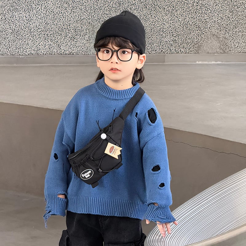 Dječja crossbody torba - najlon s poliesterom, dišuća i otporna na habanje, moderan i kul dizajn, pogodna za svakodnevnu upotrebu u osnovnoj školi, unisex