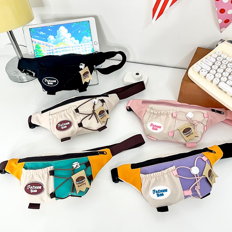 Dječja crossbody torba - najlon s poliesterom, dišuća i otporna na habanje, moderan i kul dizajn, pogodna za svakodnevnu upotrebu u osnovnoj školi, unisex