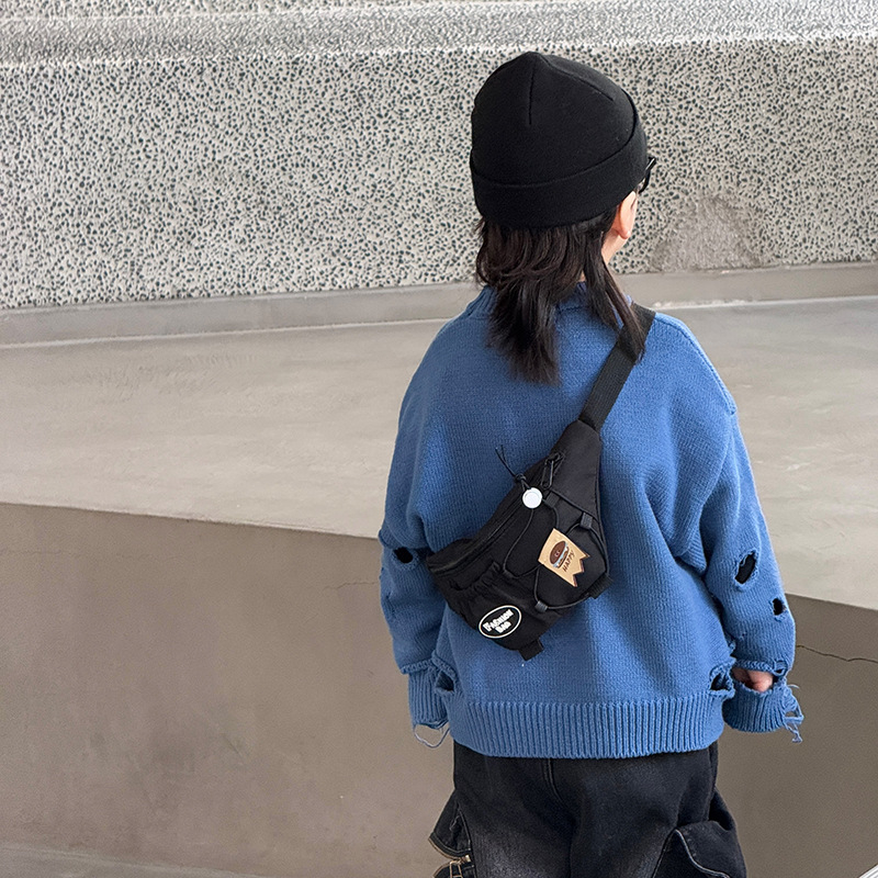 Dječja crossbody torba - najlon s poliesterom, dišuća i otporna na habanje, moderan i kul dizajn, pogodna za svakodnevnu upotrebu u osnovnoj školi, unisex