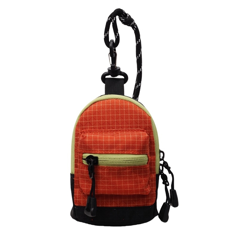 Gyerekeknek szóló uniszex vászon geometriai mintás nyakba akasztható táska, óvoda, 2025 nyár