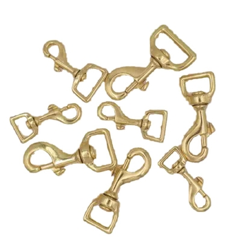 Sárgaréz horog — Modell 0172B-017B; Márka Shanghai Maoquan; alkalmas kutyás hámokhoz és poggyászhoz