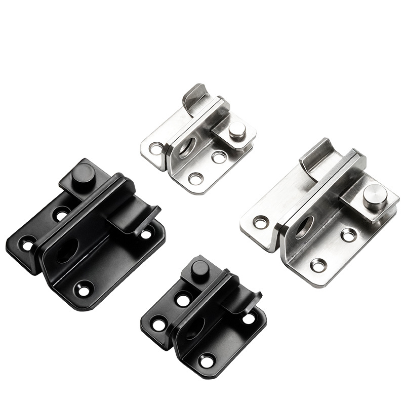 Încuietoare/hasp din oțel inoxidabil, fără găuri, pentru uși din stânga și dreapta, model BXGZYMK, design modern minimalist