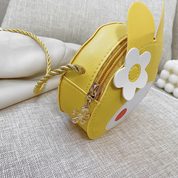Dječja PU kožna crossbody torbica s motivom zeca, crtani lik, dimenzije 13×11×5 cm
