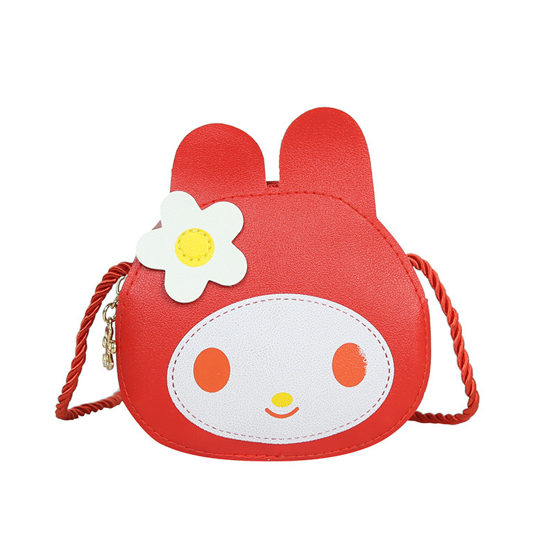 Dječja PU kožna crossbody torbica s motivom zeca, crtani lik, dimenzije 13×11×5 cm