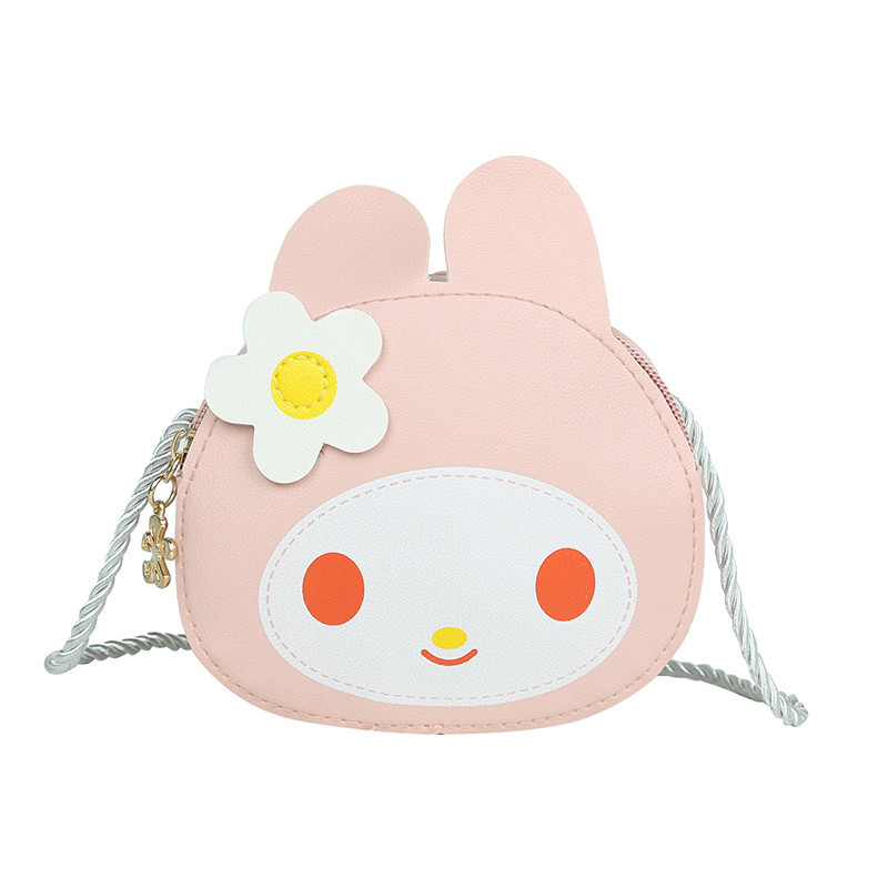 Dječja PU kožna crossbody torbica s motivom zeca, crtani lik, dimenzije 13×11×5 cm