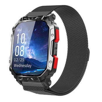 Pametni sat F407 s mjerenjem otkucaja srca, Bluetooth pozivima, brojanje koraka, 2,1-inčni TFT zaslon, silikonska narukvica