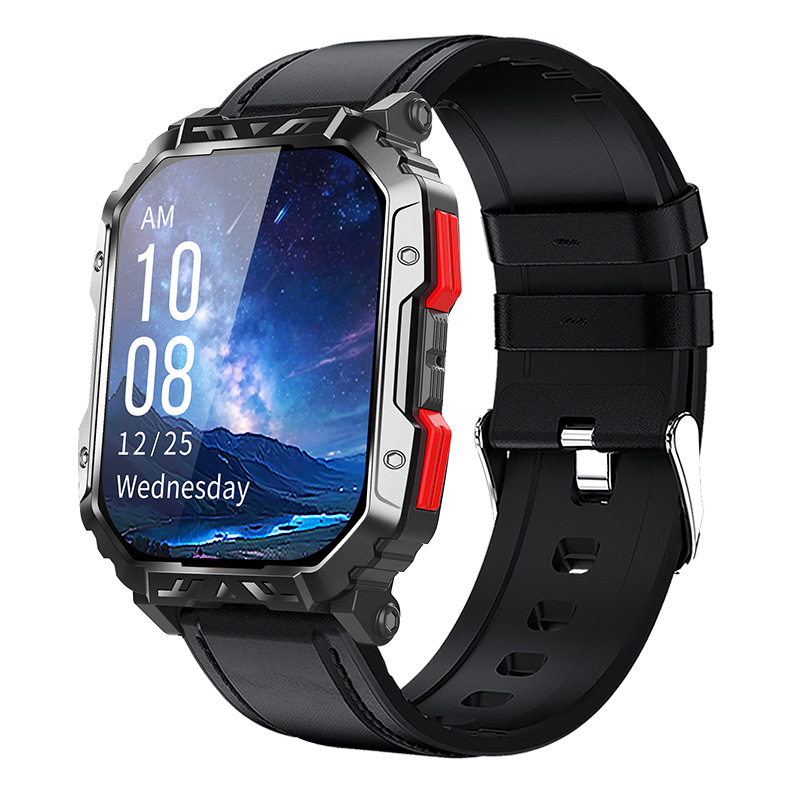 Pametni sat F407 s mjerenjem otkucaja srca, Bluetooth pozivima, brojanje koraka, 2,1-inčni TFT zaslon, silikonska narukvica