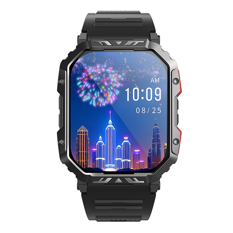 Pametni sat F407 s mjerenjem otkucaja srca, Bluetooth pozivima, brojanje koraka, 2,1-inčni TFT zaslon, silikonska narukvica