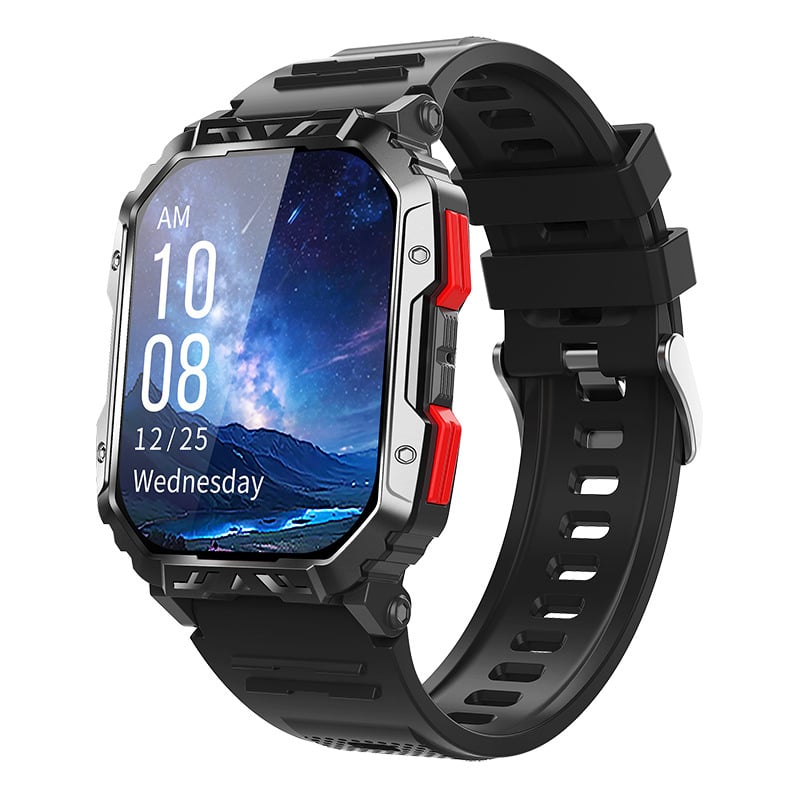 Pametni sat F407 s mjerenjem otkucaja srca, Bluetooth pozivima, brojanje koraka, 2,1-inčni TFT zaslon, silikonska narukvica