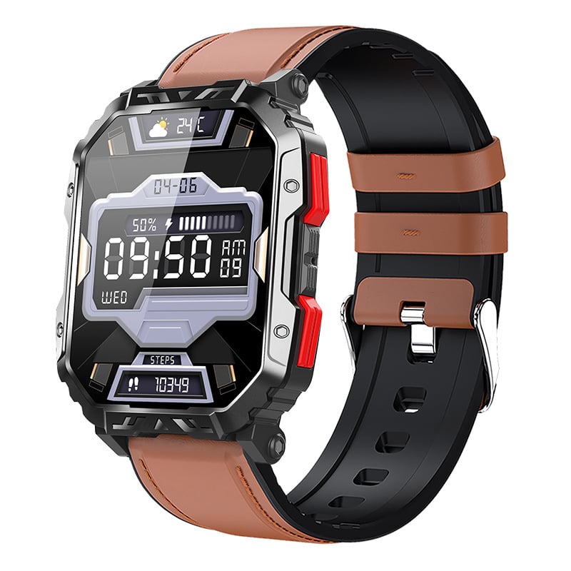 Pametni sat F407 s mjerenjem otkucaja srca, Bluetooth pozivima, brojanje koraka, 2,1-inčni TFT zaslon, silikonska narukvica