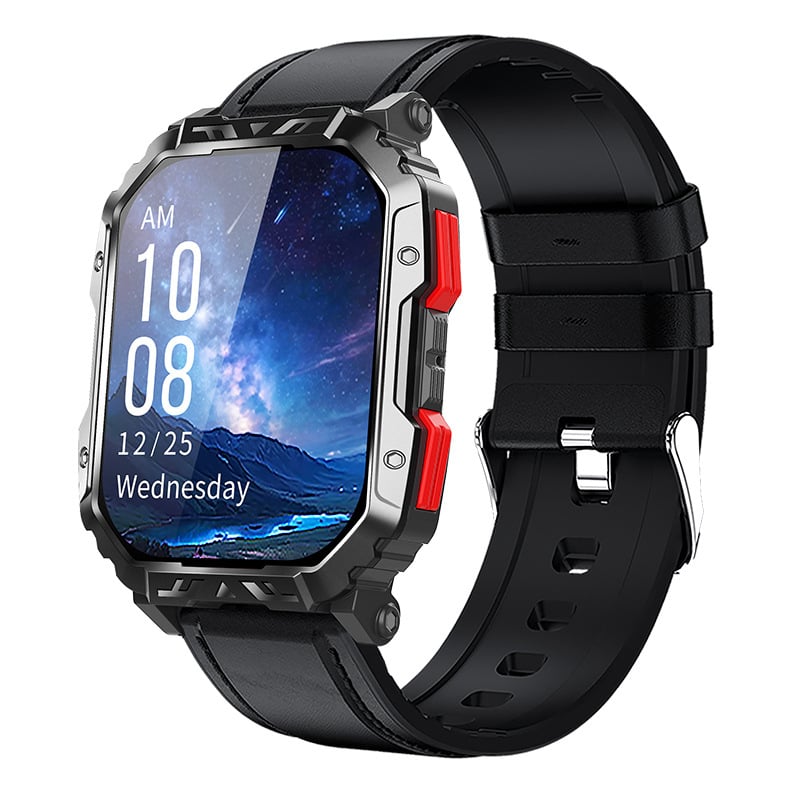 Pametni sat F407 s mjerenjem otkucaja srca, Bluetooth pozivima, brojanje koraka, 2,1-inčni TFT zaslon, silikonska narukvica