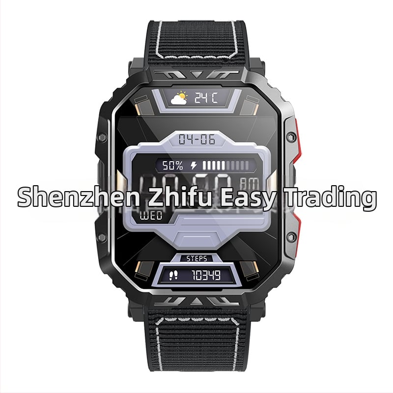 Pametni sat F407 s mjerenjem otkucaja srca, Bluetooth pozivima, brojanje koraka, 2,1-inčni TFT zaslon, silikonska narukvica