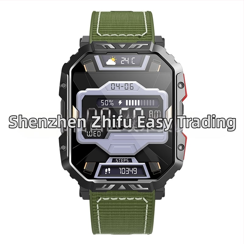 Pametni sat F407 s mjerenjem otkucaja srca, Bluetooth pozivima, brojanje koraka, 2,1-inčni TFT zaslon, silikonska narukvica